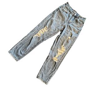 Wild Fable Jeans Women 00 Moms Distressed High Rise Skinny Junior Blue (W26 L25)